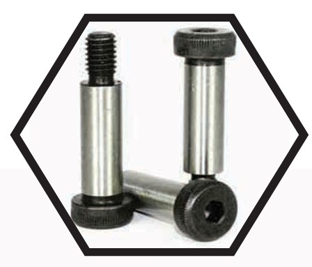 Shoulder Socket Head Screws – Precision Shoulder Bolts for Pivot, Locating and Alignment in Jigs, Fixtures and Machinery – Alloy Steel, Unthreaded Shoulder, Metric Sizes, Black Oxide Finish, Socket Head for High Torque